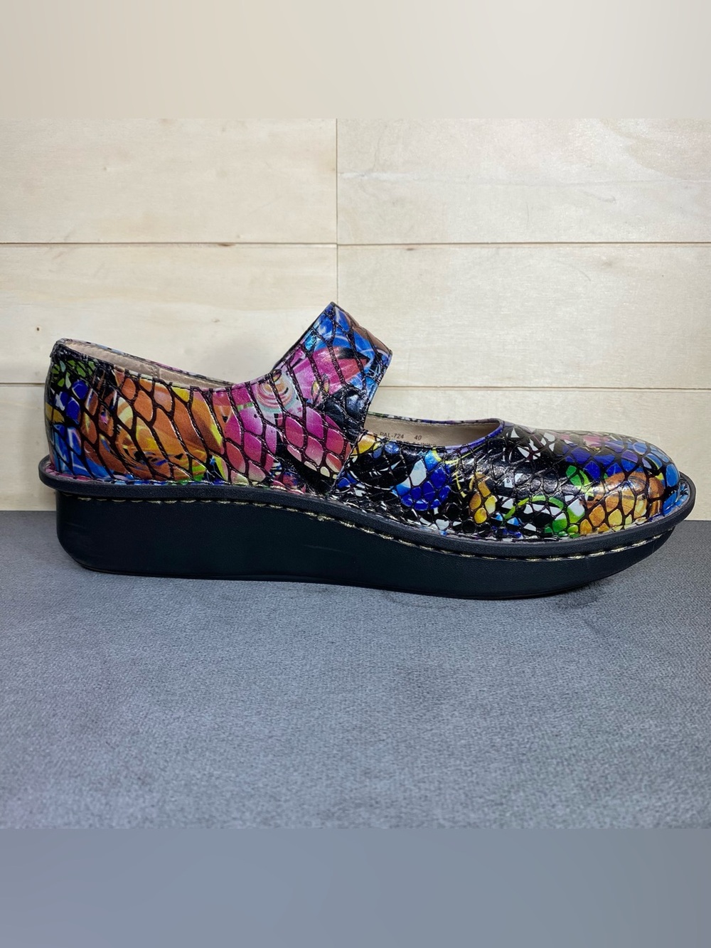 Alegria Paloma Mary Jane Multicolor Women's Size 10 Shoes EU40 Leather - Picture 3 of 11